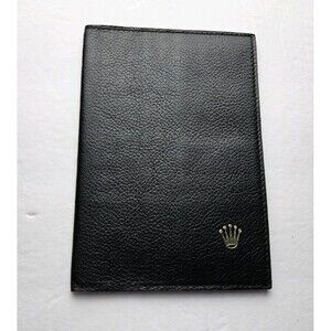 Vintage Rolex Leather Passport Holder Wallet Case 0068.08.34